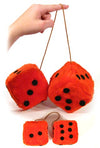 Fuzzy Dice Red Pair 1950 Classic Decoration | poptoptoys.
