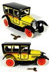 Paya Taxi Tin Toy Yellow Classic 1929 | poptoptoys.
