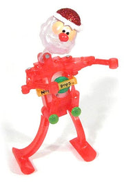Santa Noggin Bop Red Glitter | poptoptoys.