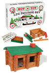 Roy Toy Log Building Set Mini Cabin | poptoptoys.