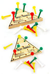 Tricky Triangle 15 Pegs Wood Game Puzzle | poptoptoys.