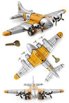 Flying Fortress B17 Airplane Wind Up | poptoptoys.