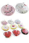 Couple of Hearts Tin Tops Spin Set of 2 | poptoptoys.