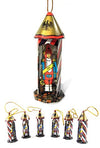 Toy Soldier Tin Ornaments Set of 6 | poptoptoys.