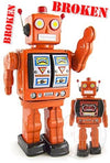 Mr. D Cell Robot Orange ***Broken | poptoptoys.