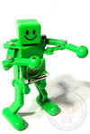 Dancing Robot Green Plastic Wind Up | poptoptoys.