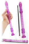Purple Recorder Clear Musical Flute | poptoptoys.