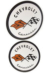 Corvette Chevrolet Circle Tin Sign 1953 | poptoptoys.