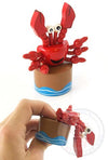 Curtis the Crab Wood Thumb Puppet | poptoptoys.