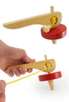 Wooden Top with Pull String Classic | poptoptoys.