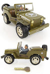 Jeep Tin Toy Wind Up Willys 1941 | poptoptoys.
