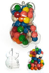 Clear Teddy Bear Candy Jar Ornament | poptoptoys.