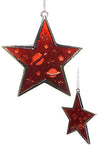 Red Star Metal Christmas Ornament | poptoptoys.