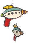Retro RayGun Ornament Metal Dots | poptoptoys.