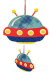 UFO Antennae Flat Ornament Glitter | poptoptoys.