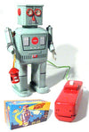 Lantern Robot Battery Tin Toy | poptoptoys.