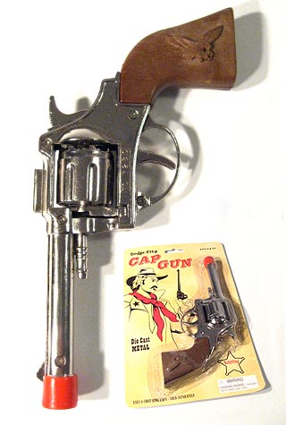 Cowboy Cap Gun : Classic Toy Western Pistol : Metal 8 Shots – Pop Top Toys
