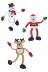 Santa Snowman Reindeer Bendy Set | poptoptoys.