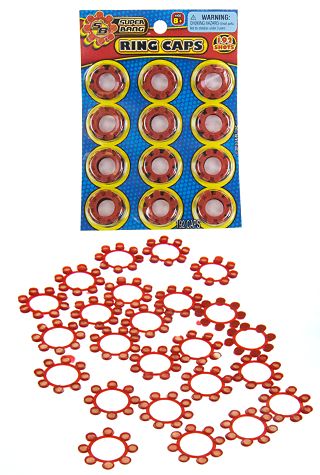Cap Fun Rings Ring Caps Refill : 8 Shots in Red Ring : 24 Rings : 192 Shots : Super ...