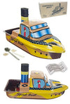 Speed Boat Tin Toy Pop Pop Steamer | poptoptoys.
