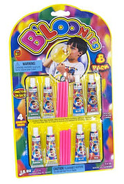Bloonies Blow Plastic Bubbles 8 Pack | poptoptoys.