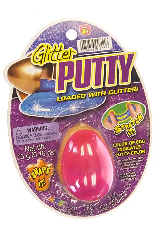 Glitter Putty Hot Pink : Classic Egg : Silly Putty Girly Pink : Solid ...