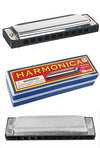Harmonica Silver Metal Music Maker | poptoptoys.