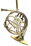 Gold French Horn Metal Ornament | poptoptoys.