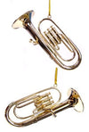 Gold Tuba Musical Metal Ornament | poptoptoys.