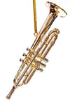 Gold Trumpet Metal Ornament | poptoptoys.