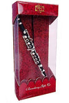 Black Clarinet Musical Metal Ornament | poptoptoys.