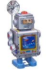 Cronkite Space TV Reporter Tin Toy | poptoptoys.