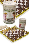Classic Chess Set Fabric Game in Tin | poptoptoys.