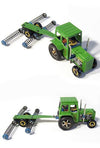 Green Tractor with Combine Harvester | poptoptoys.