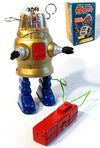 Robby Piston Action Robot Gold | poptoptoys.