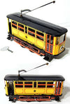 Yellow Electric Trolley Tin Toy | poptoptoys.